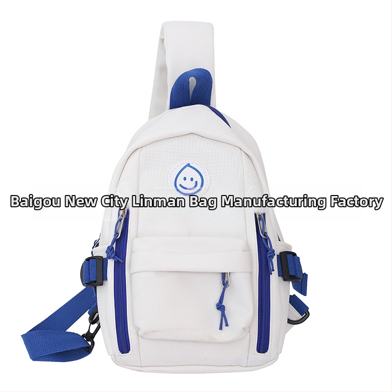 Nylonová crossbody taška s písmenným vzorom, unisex, s jedným popruhom, leto 2023