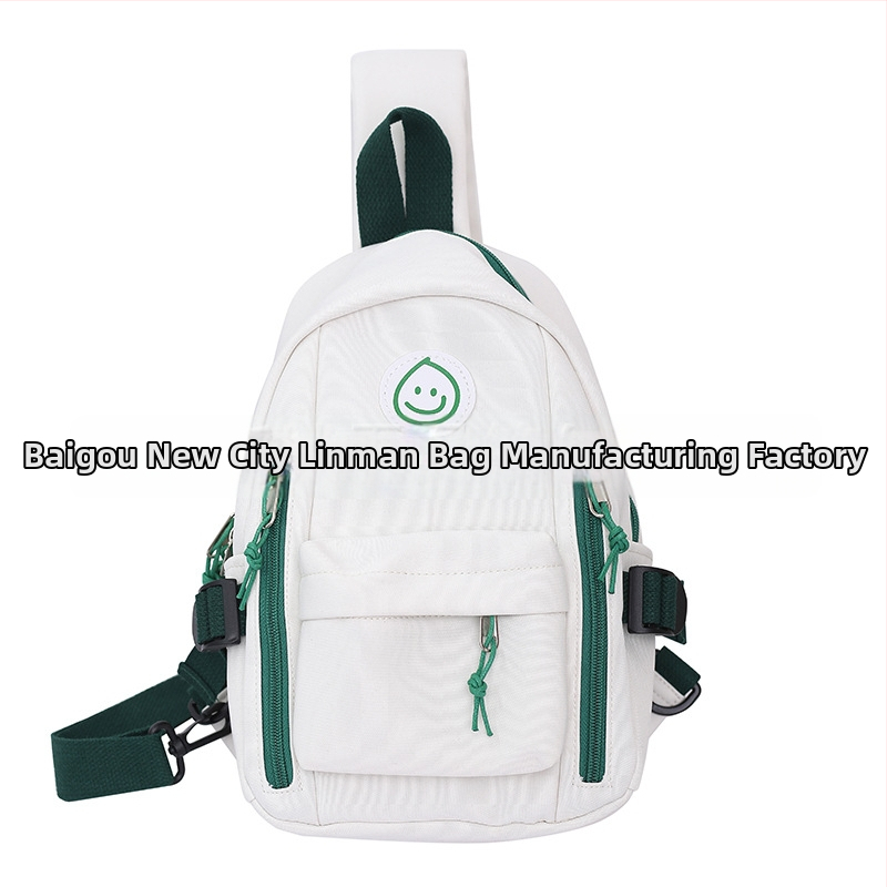 Nylonová crossbody taška s písmenným vzorom, unisex, s jedným popruhom, leto 2023