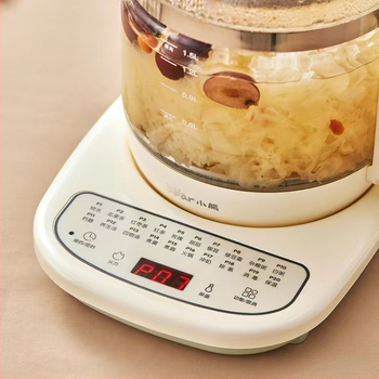 Bear Health Pot Ηλεκτρικό Κανάκι Νερού με Γυάλινο Σώμα, 220V, 600W, Ψηφιακός Θερμοστάτης Αφής, Για 2-3 Άτομα