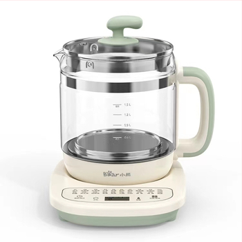 Bear Health Pot Ηλεκτρικό Κανάκι Νερού με Γυάλινο Σώμα, 220V, 600W, Ψηφιακός Θερμοστάτης Αφής, Για 2-3 Άτομα