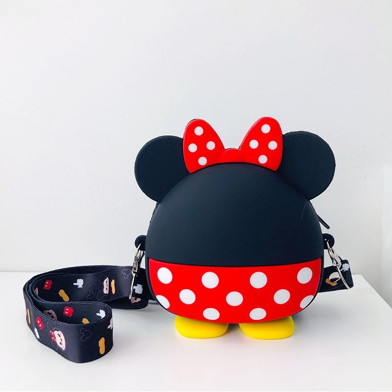 Παιδική τσάντα σιλικόνης με χαριτωμένα ζωάκια σε καρτούν — unisex, με έναν ιμάντα, καθημερινή χρήση