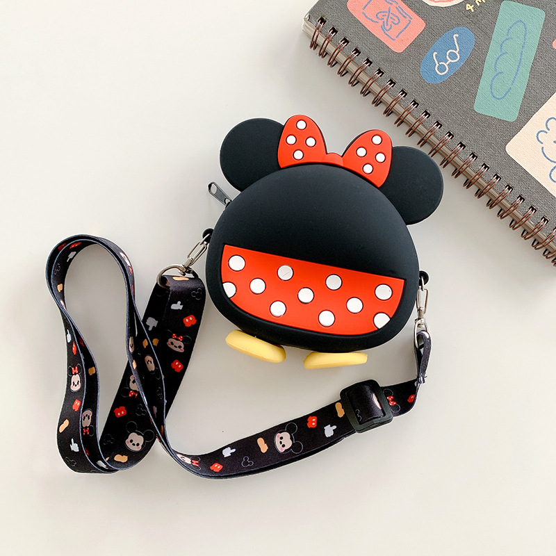 Παιδική τσάντα σιλικόνης με χαριτωμένα ζωάκια σε καρτούν — unisex, με έναν ιμάντα, καθημερινή χρήση