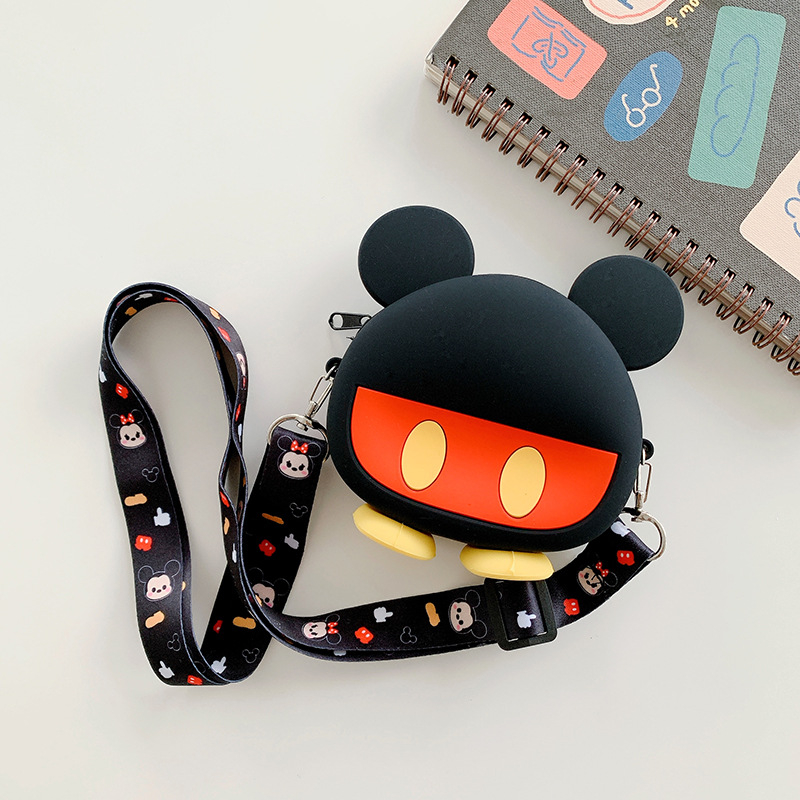 Παιδική τσάντα σιλικόνης με χαριτωμένα ζωάκια σε καρτούν — unisex, με έναν ιμάντα, καθημερινή χρήση