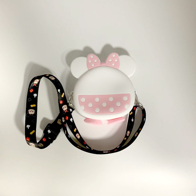 Παιδική τσάντα σιλικόνης με χαριτωμένα ζωάκια σε καρτούν — unisex, με έναν ιμάντα, καθημερινή χρήση