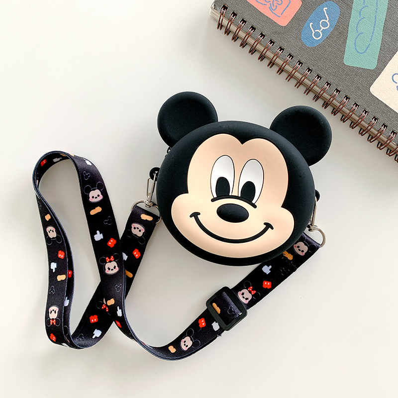 Παιδική τσάντα σιλικόνης με χαριτωμένα ζωάκια σε καρτούν — unisex, με έναν ιμάντα, καθημερινή χρήση