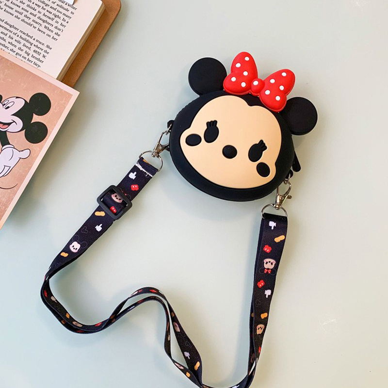 Παιδική τσάντα σιλικόνης με χαριτωμένα ζωάκια σε καρτούν — unisex, με έναν ιμάντα, καθημερινή χρήση