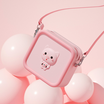 Детска чанта за през рамо с карикатурен дизайн – силиконова, унисекс, за детска градина, устойчива на износване, за ежедневна употреба