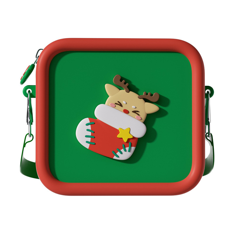 Детска чанта за през рамо с карикатурен дизайн – силиконова, унисекс, за детска градина, устойчива на износване, за ежедневна употреба