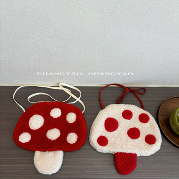 Detská taška cez plece v tvare huby, unisex, crossbody, pre žiakov základnej školy, jeseň-zima 2025