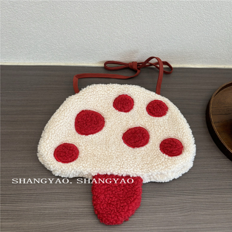 Detská taška cez plece v tvare huby, unisex, crossbody, pre žiakov základnej školy, jeseň-zima 2025