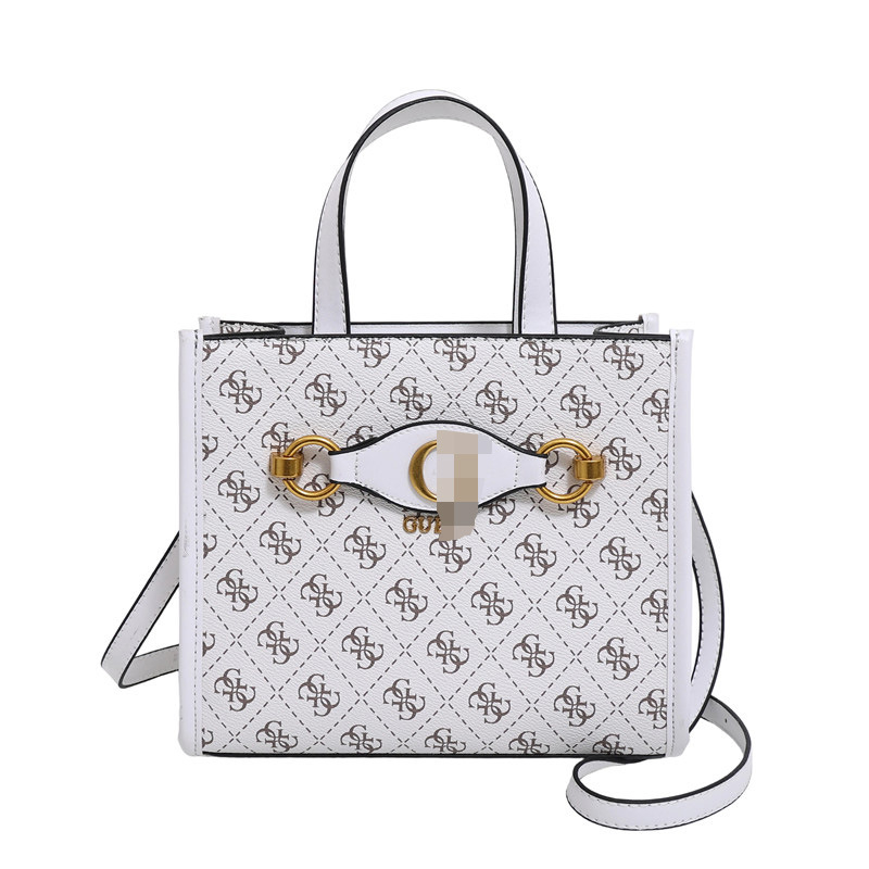 PU kožna Tote torba, horizontalni kvadratni oblik, zatvaranje na zip, džep za mobitel