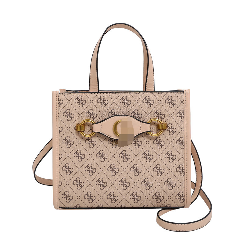 PU kožna Tote torba, horizontalni kvadratni oblik, zatvaranje na zip, džep za mobitel