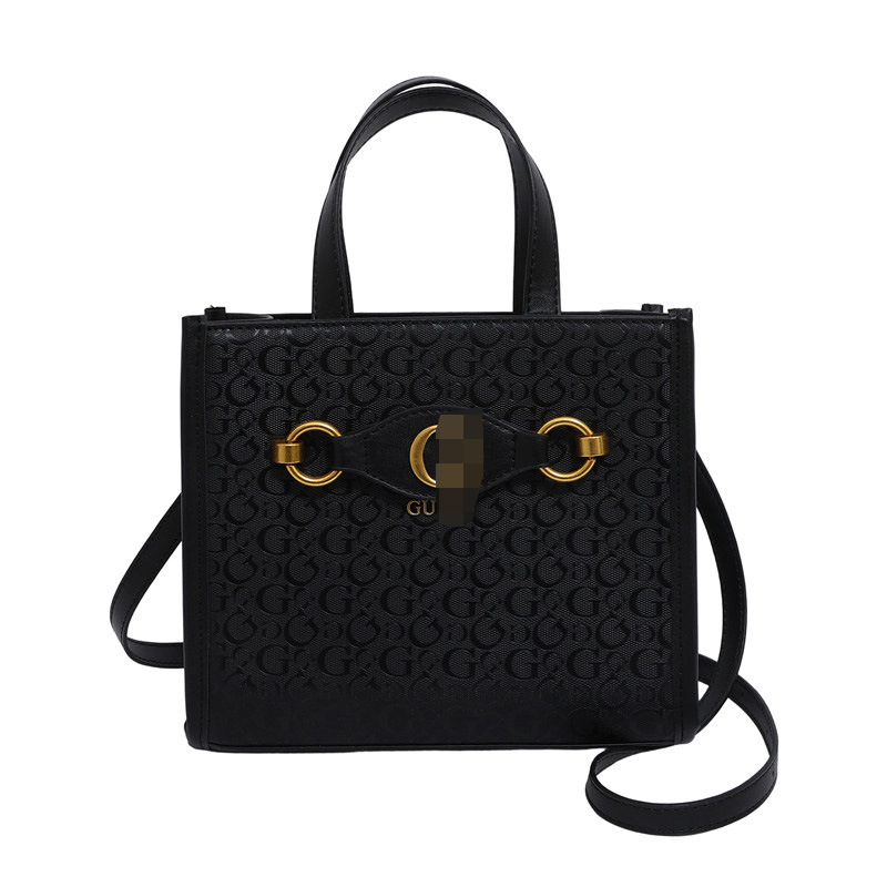 PU kožna Tote torba, horizontalni kvadratni oblik, zatvaranje na zip, džep za mobitel