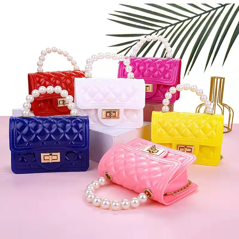 Τσάντα PVC Jelly Pack με καπάκι, οριζόντιου τετράγωνου σχήματος, με μία ιμάντα