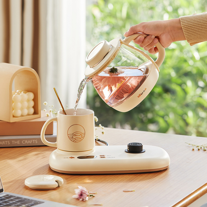 Little Bear YSH-D08D3 Električni čajnik za zdravlje sa staklenim tijelom, 1L, 220V, 500–1000W, mikroprocesorsko upravljanje i elektronički termostat