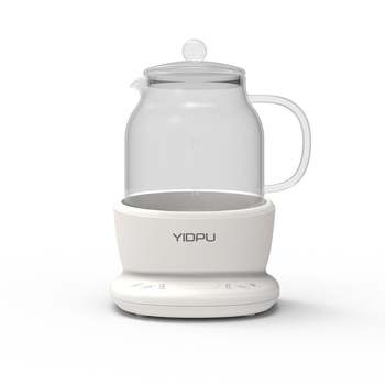 Yidepu Oală de Sănătate din Sticlă Integrală pentru Fierbere și Infuzare de Ceai, Ceainic Multifuncțional pentru Birou, cu Control Tactil și Reglare a Temperaturii