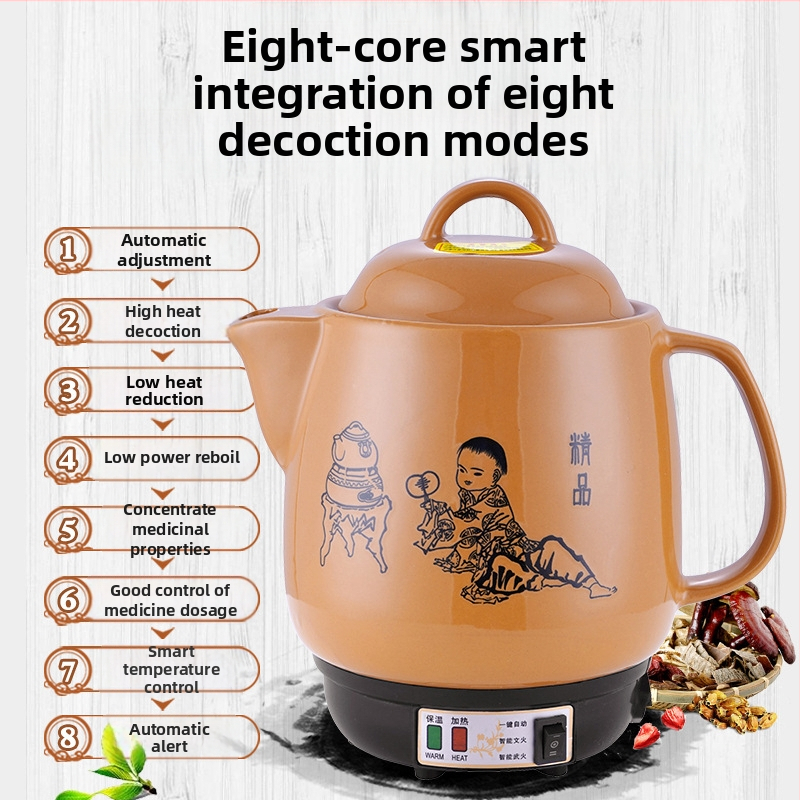 Dekocijski lonac za bilje, model HNS-40, keramičko kućište, kapacitet 4 L+, napajanje 220 V, snaga 450 W