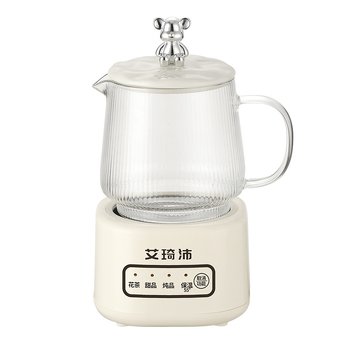 Potpuno automatski čajnik za zdravlje sa staklenim tijelom, kapacitet 1 L ili manje, 220 V, 360 W, dodirno upravljanje i tajmer