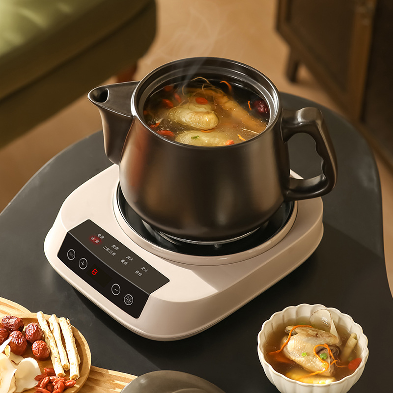 Oală de decoct cu corp ceramic, model G3L, capacitate 3-4 L, 220V, 500W, control tactil