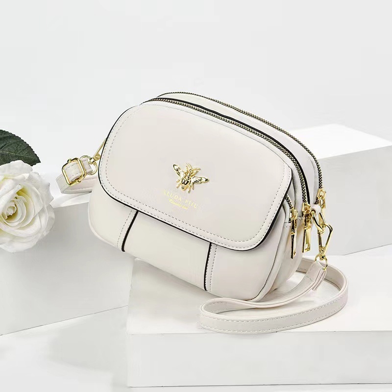 Geantă de damă din PU, crossbody, stil proaspăt și dulce, geantă pătrată, primăvara 2023, uz zilnic