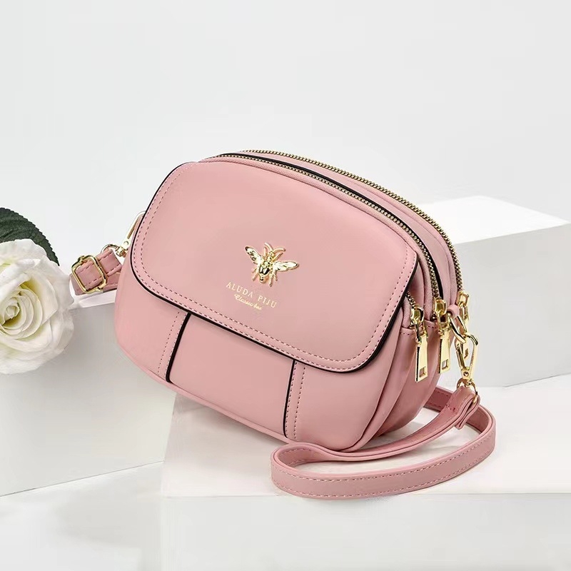 Geantă de damă din PU, crossbody, stil proaspăt și dulce, geantă pătrată, primăvara 2023, uz zilnic