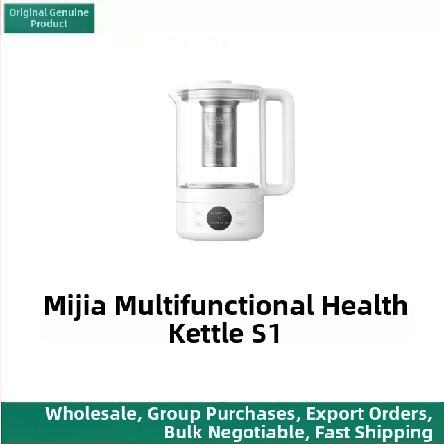 S1 egészség kanna teakezeléshez, magas boroszilikát üvegből készült testtel, belső üveg tartállyal, kapacitás 1,5–2 l, 220 V, 1000 W+