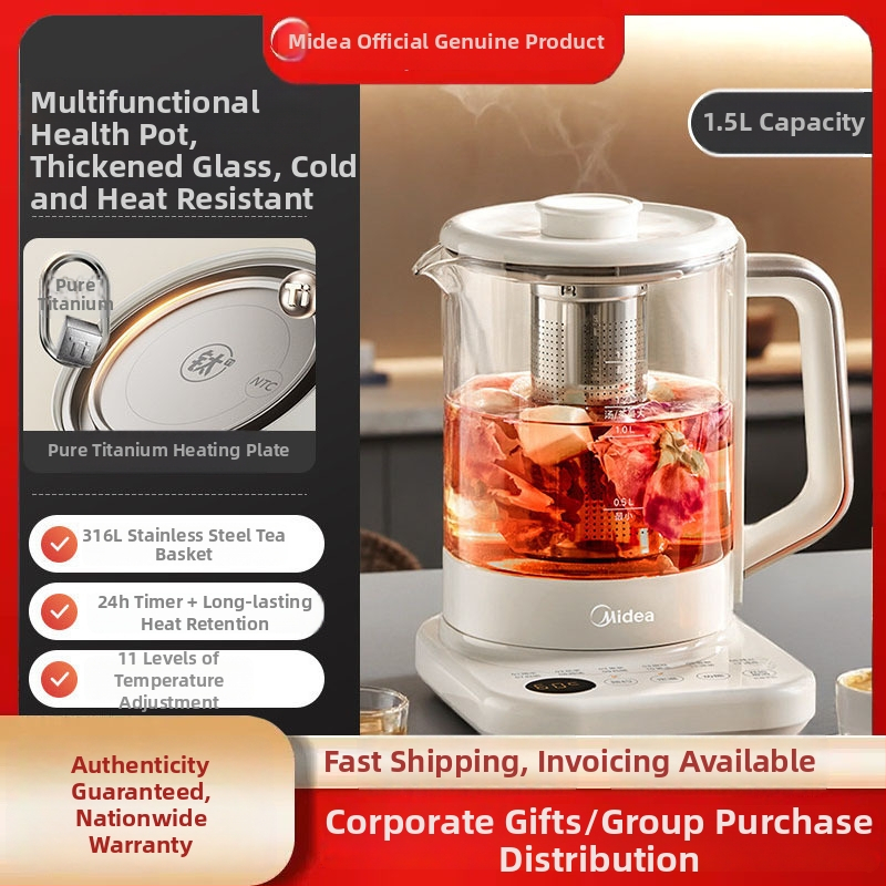 Midea Termopot MK-YS18P305, kompaktan za jednu osobu, ured i dom, višenamjenski čajnik s konstantnom temperaturom