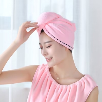 Πετσέτα μαλλιών Bath Cap 02 | Μαλακό απορροφητικό ύφασμα από συνθετικές ίνες, 150D νήματα, Cut Pile ύφανση, 80–99 g, εξατομικευμένη επεξεργασία