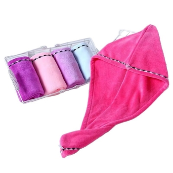 Πετσέτα μαλλιών Bath Cap 02 | Μαλακό απορροφητικό ύφασμα από συνθετικές ίνες, 150D νήματα, Cut Pile ύφανση, 80–99 g, εξατομικευμένη επεξεργασία