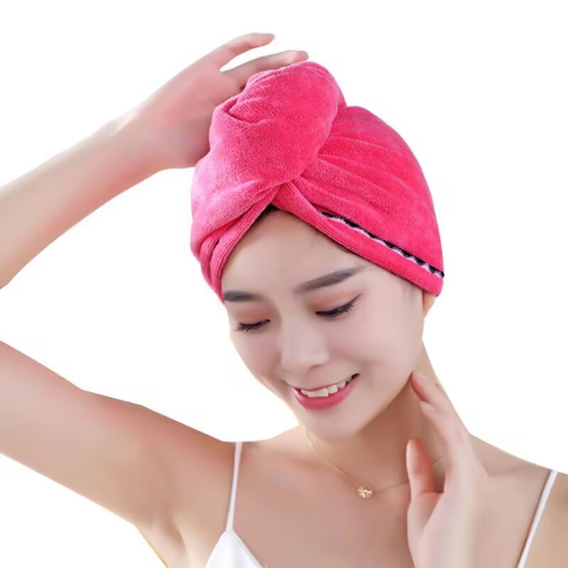 Πετσέτα μαλλιών Bath Cap 02 | Μαλακό απορροφητικό ύφασμα από συνθετικές ίνες, 150D νήματα, Cut Pile ύφανση, 80–99 g, εξατομικευμένη επεξεργασία