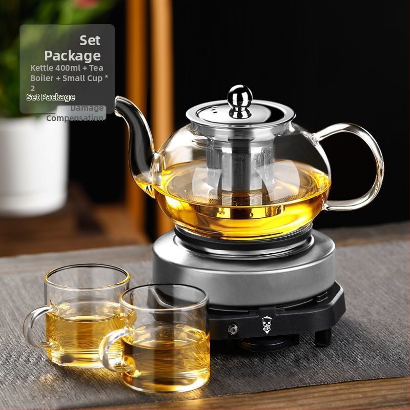 Yixing agyagtestű teáskanna kerámia belső tartállyal, 220V, 300–350W, 1 L kapacitás