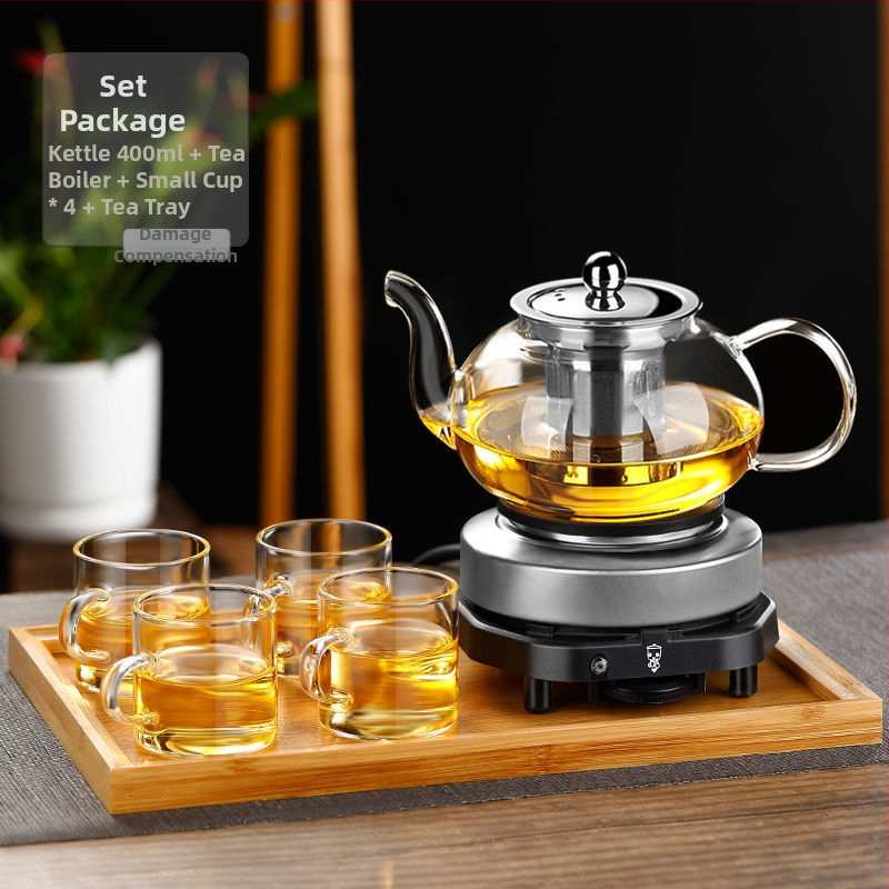 Yixing agyagtestű teáskanna kerámia belső tartállyal, 220V, 300–350W, 1 L kapacitás