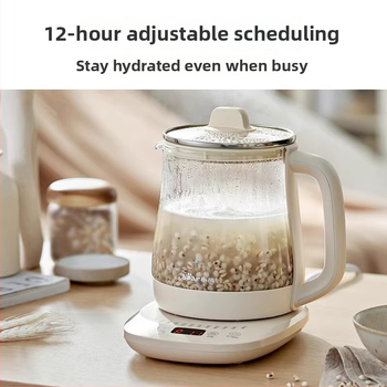 Bear Health Pot YSH-J15Z7 elektromos teáskanna állandó hőmérséklettel, 1,5 L, 220V, 500–1000W, üvegtest