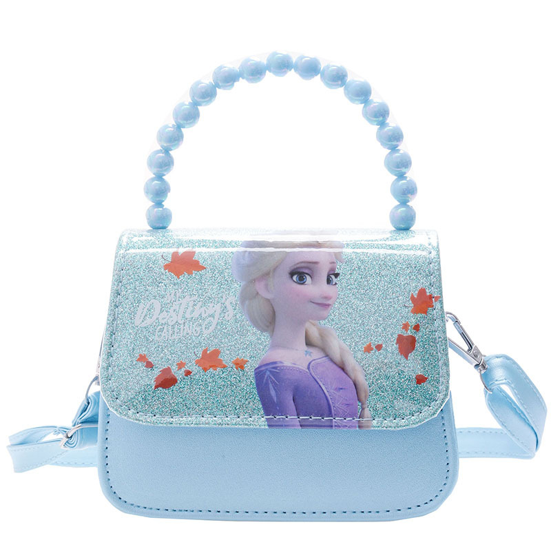 Τσάντα πριγκίπισσας από PU δέρμα με σχέδιο καρτούν, αναπνεύσιμος σχεδιασμός, επένδυση πολυεστέρα, τσάντα ώμου