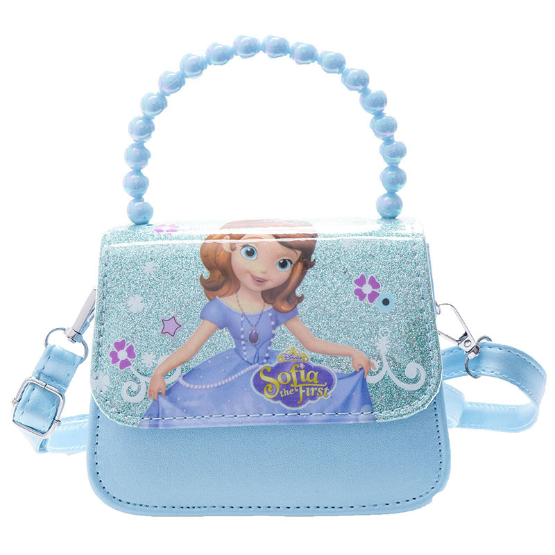 Τσάντα πριγκίπισσας από PU δέρμα με σχέδιο καρτούν, αναπνεύσιμος σχεδιασμός, επένδυση πολυεστέρα, τσάντα ώμου