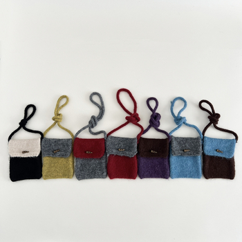 Παιδικό πλεκτό πορτοφόλι για κέρματα - unisex, για μαθητές πρωτοβάθμιας εκπαίδευσης, βαμβακερή επένδυση, Έκδοση Χειμώνας 2025