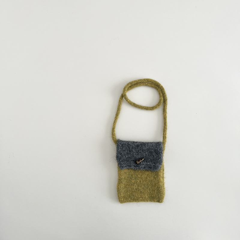 Παιδικό πλεκτό πορτοφόλι για κέρματα - unisex, για μαθητές πρωτοβάθμιας εκπαίδευσης, βαμβακερή επένδυση, Έκδοση Χειμώνας 2025