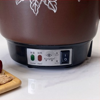 Kerámiából készült főzetkészítő fazék, 3-4 L, 220V, 400-500W, gombos vezérlés