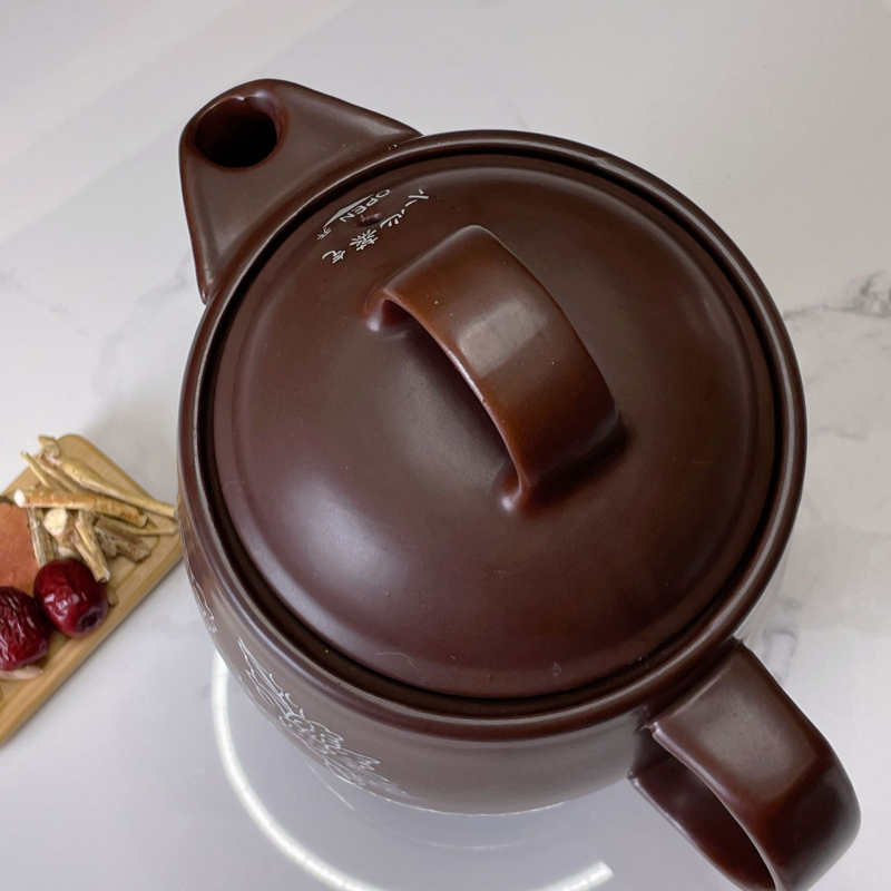 Kerámiából készült főzetkészítő fazék, 3-4 L, 220V, 400-500W, gombos vezérlés