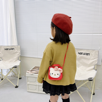 Παιδικό πορτοφόλι για νομίσματα με μοτίβο λαγουδάκι, PU υλικό, χωρίς επένδυση, αναπνέον, εξαιρετικά ελαφρύ, παιδικό και γλυκό στυλ