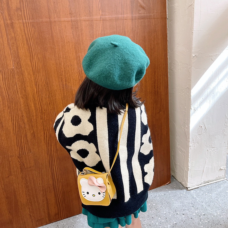 Παιδικό πορτοφόλι για νομίσματα με μοτίβο λαγουδάκι, PU υλικό, χωρίς επένδυση, αναπνέον, εξαιρετικά ελαφρύ, παιδικό και γλυκό στυλ