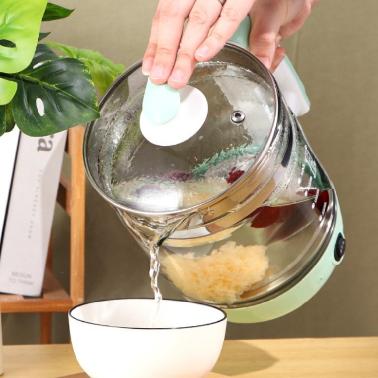 Κανάς για τσάι από γυαλί βοριοπυριτικό, 1.8L, 220V, 300–600W, ηλεκτρονικός θερμοστάτης με κουμπί ελέγχου