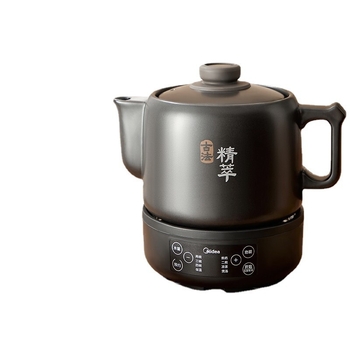 Hagyományos kínai gyógyászati decoction edény elektromos, kerámia test, üveg belső tartály, 220V, 600W, modell JYC4002