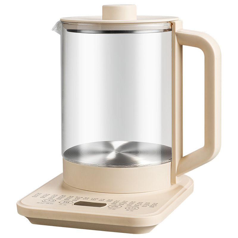 Health Pot J141 — 2–3 L kapacitás, 220V, 500–1000W, Magas boroszilikát üvegből készült test, 304 rozsdamentes acél burkolat