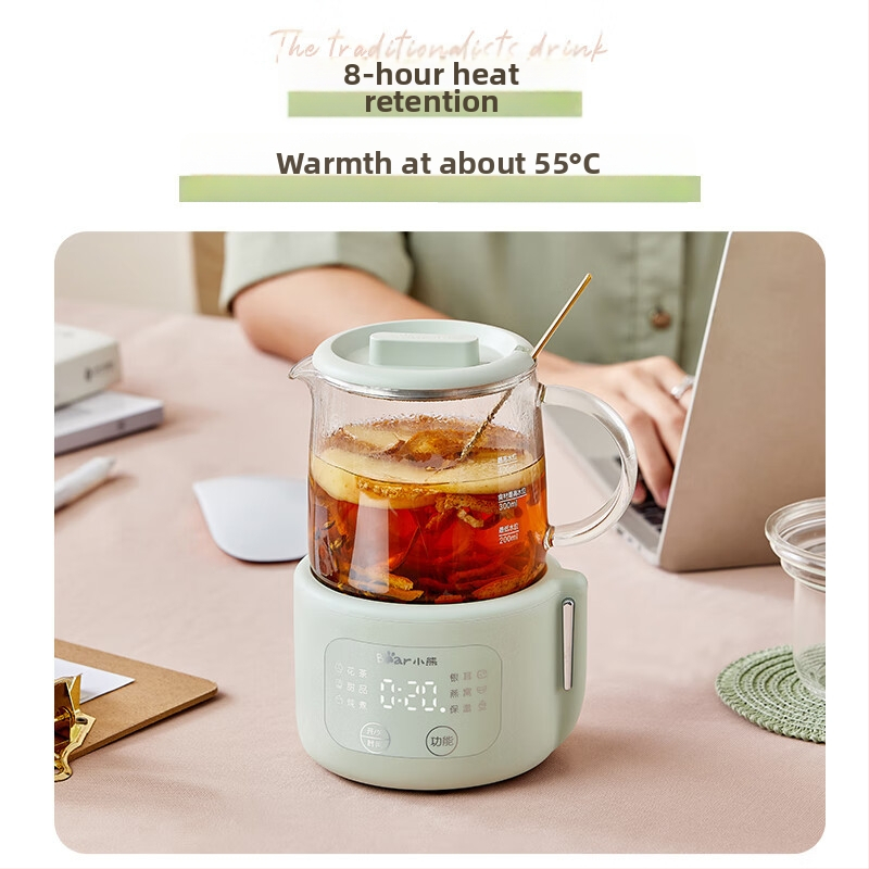 Health pot Teddy Bear YSH-F04E1, test boroszilikát üvegből, kapacitás 1 L vagy kevesebb, 220V, 500W