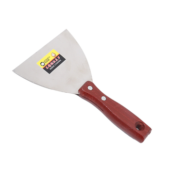 Cuțit de chit, lamă plată, cu canelură pe mâner, pentru chit și vopsire