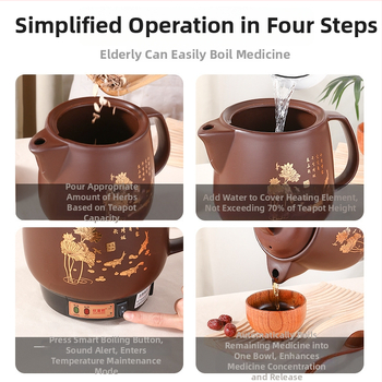 Oufeng HLK-50 főzetes edény, 4L+, 220V, 400–500W, Purple Sand test