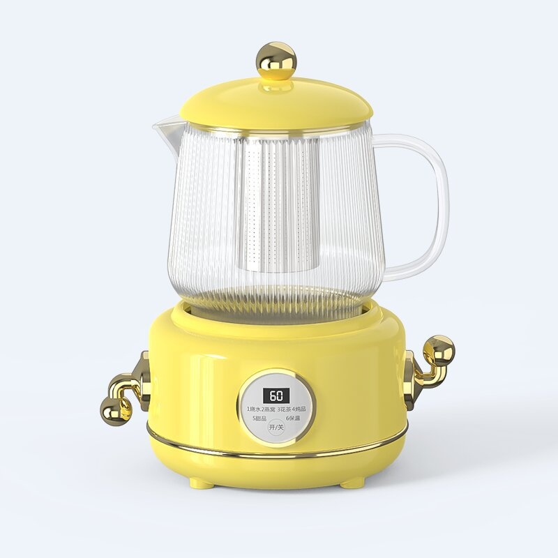 Health Pot HF-400, 1 L, 400 W, 220 V, kiváló minőségű boroszilikát üveg