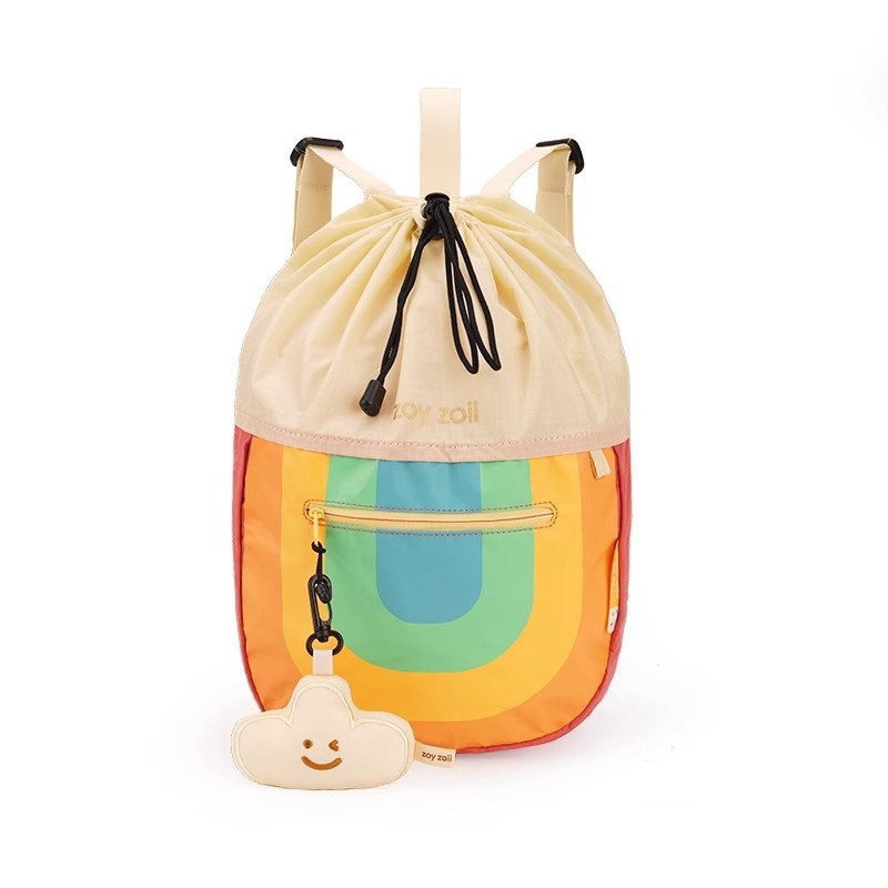 Rucsac pentru copii crossbody cu imprimeu ciupercă, poliester respirabil, design drăguț