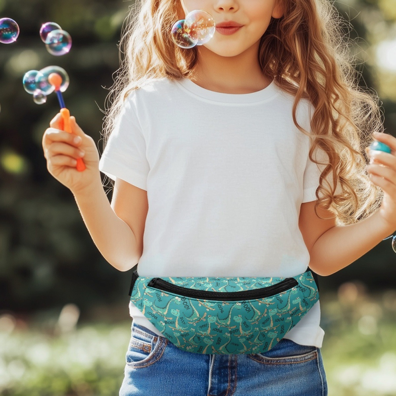 FOR U Τσάντα θωρακική με εκτύπωση δεινοσαύρου για παιδιά, καθημερινή crossbody, πολυεστέρας, προσαρμόσιμο σχέδιο και εικόνα